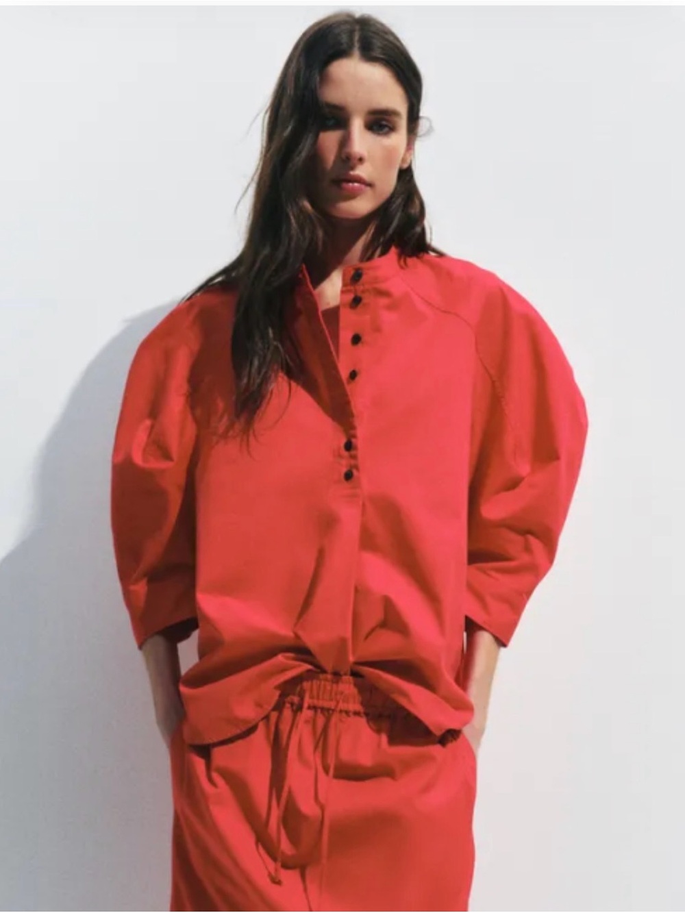 Zara collection puff sleeved shirt